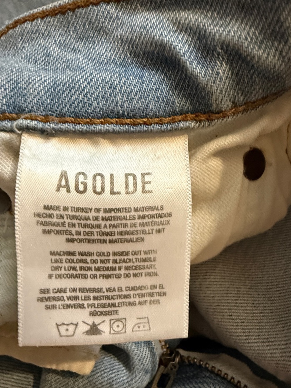Agolde Wide Leg Jeans Size 30 - Picture 10 of 16